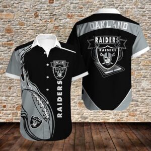 Oakland Raiders Limited Edition Hawaiian Shirt Model 1