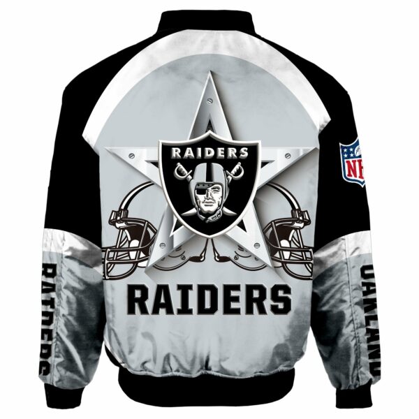 NFL Oakland Raiders 3D Printed Full Zip Sport Jacket 2