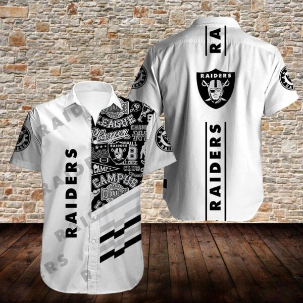 Oakland Raiders Limited Edition Hawaiian Shirt Model 5