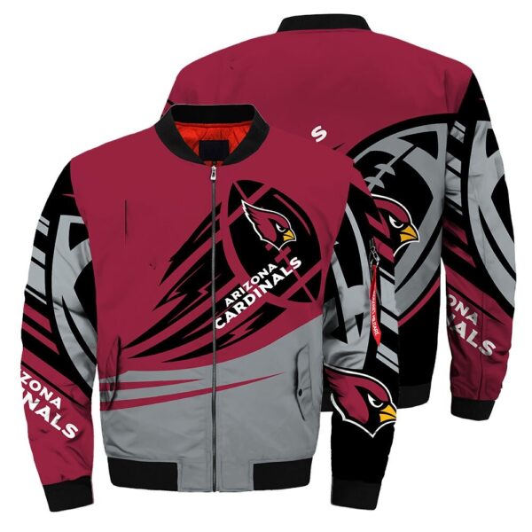 arizona cardinals bomber jacket fashion winter coat gift for men 1