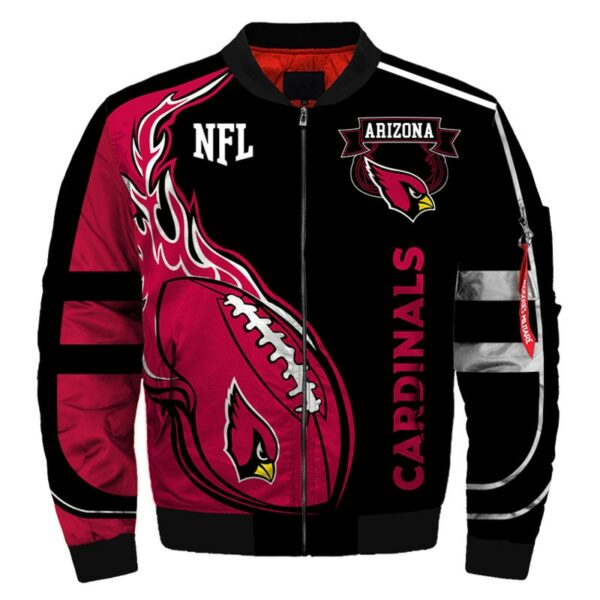 arizona cardinals bomber jacket fashion winter coat gift for men 2