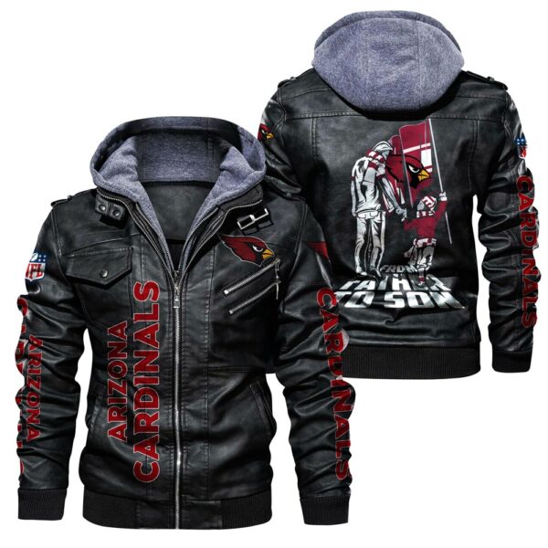 Arizona Cardinals Leather Jacket "From father to son"