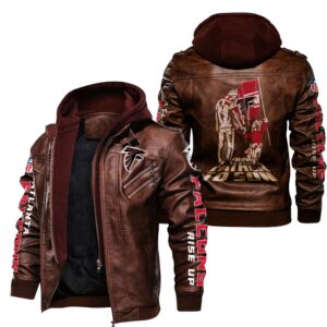 Atlanta Falcons Leather Jacket "From father to son"