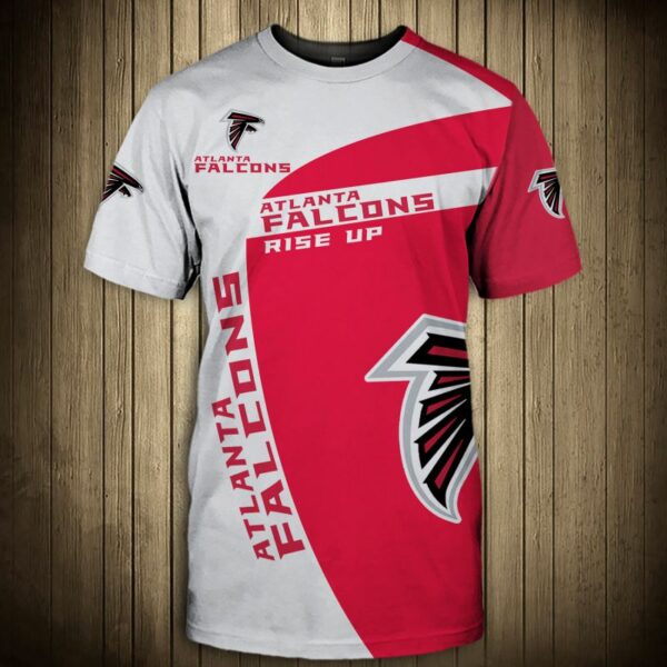 Atlanta Falcons T-shirt 3D “Rise up” slogan Short Sleeve