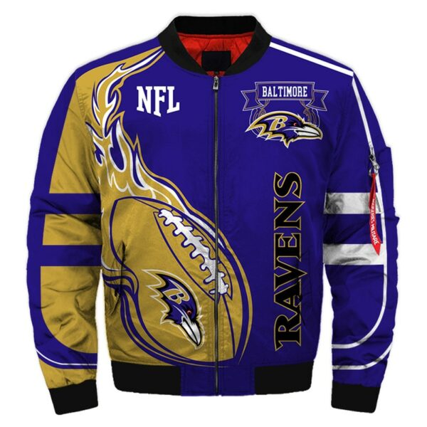 Baltimore Ravens bomber jacket Fashion winter coat gift for men