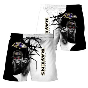 Baltimore Ravens Summer Beach Shorts Model 4