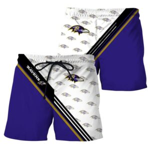 Baltimore Ravens Summer Beach Shorts Model 2