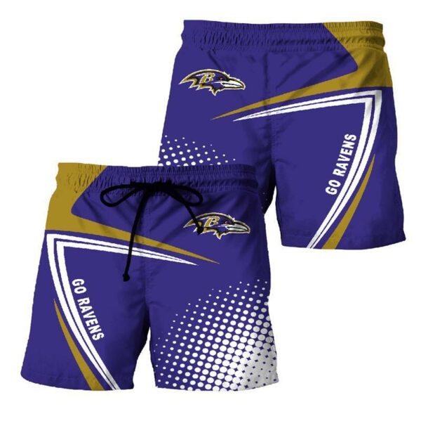 Baltimore Ravens Summer Beach Shorts Model 5