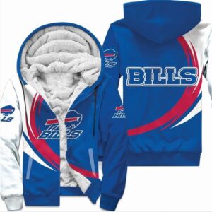 Buffalo Bills Fleece Jacket 3D curve great fleece hoodie