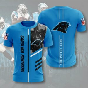 Carolina Panthers T-shirt 3D Performance Short Sleeve