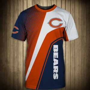 Chicago Bears T-shirt 3D Short Sleeve O Neck gift for fan NFL