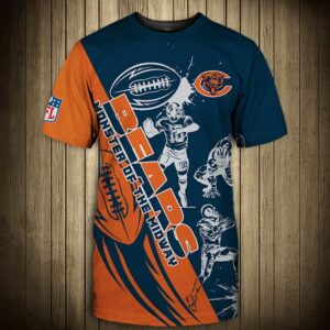 Chicago Bears T-shirt Graphic Cartoon player gift for fans