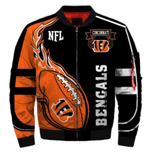 Cincinnati Bengals bomber jacket winter coat gift for men