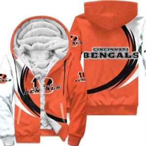 Cincinnati Bengals Fleece Jacket 3D curve great fleece hoodie