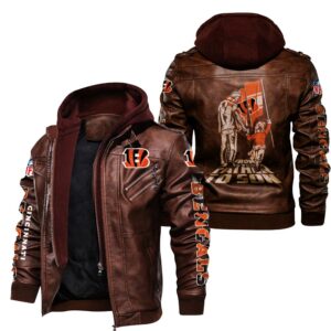 Cincinnati Bengals Leather Jacket “From father to son”
