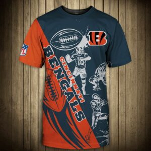 Cincinnati Bengals T-shirt Graphic Cartoon player gift for fans