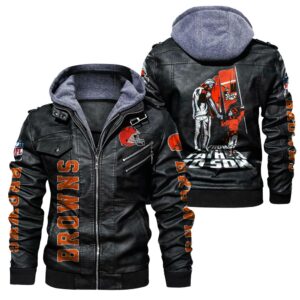 Cleveland Browns Leather Jacket “From father to son”