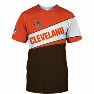 Cleveland Browns T-shirt 3D new style Short Sleeve gift for fan