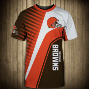 Cleveland Browns T-shirt 3D Short Sleeve O Neck gift for fan NFL