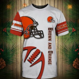 Cleveland Browns T-shirt Graphic balls gift for fans