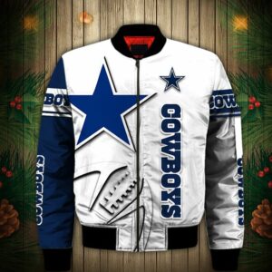 Dallas Cowboys Bomber Jacket Graphic balls gift for fans