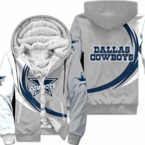 Dallas Cowboys Jacket Fleece Jacket 3D curve great fleece hoodie