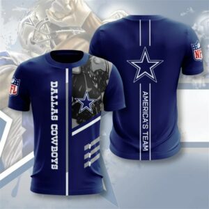 Dallas Cowboys T-shirt 3D Performance Short Sleeve
