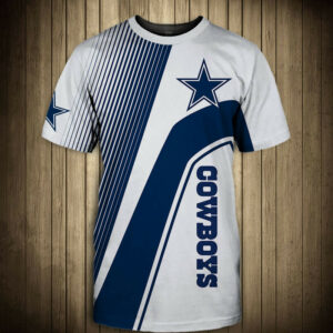 Dallas Cowboys T-Shirt 3D Short Sleeve O Neck gift for fan NFL