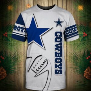 Dallas Cowboys T-shirt Graphic balls gift for fans