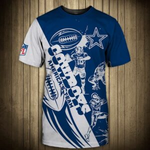 Dallas Cowboys T-shirt Graphic Cartoon player gift for fans