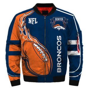 Denver Broncos bomber jacket winter coat gift for men