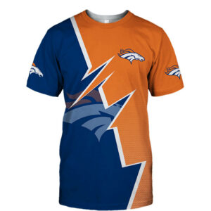 Denver Broncos T-shirt Zigzag graphic Summer gift for fans