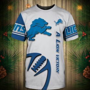 Detroit Lions T-shirt Graphic balls gift for fans