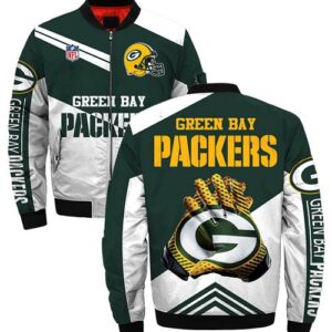 Green Bay Packers bomber Jacket Style #2 winter gift for men