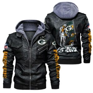 Green Bay Packers Leather Jacket “From father to son”