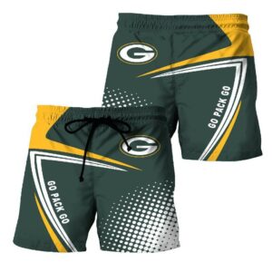 Green Bay Packers Summer Beach Shorts Model 3