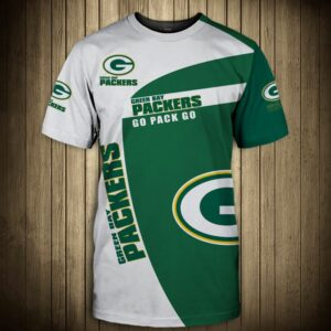 Green Bay Packers T-shirt 3D "go pack go" Short Sleeve