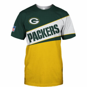 Green Bay Packers T-shirt 3D new style Short Sleeve gift for fan