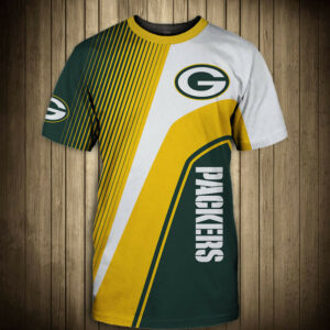 Green Bay Packers T-shirt 3D Short Sleeve O Neck gift for fan NFL