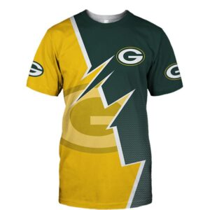 Green Bay Packers T-shirt Zigzag graphic Summer gift for fans