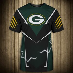 Green Bay Packers T-shirts lightning graphic gift for men