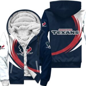 Houston Texans Fleece Jacket 3D curve great fleece hoodie