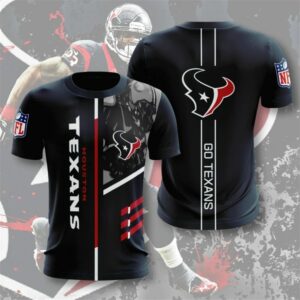 Houston Texans T-shirt 3D Performance Short Sleeve
