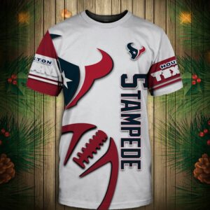 Houston Texans T-shirt Graphic balls gift for fans