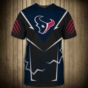 Houston Texans T-shirts lightning graphic gift for men