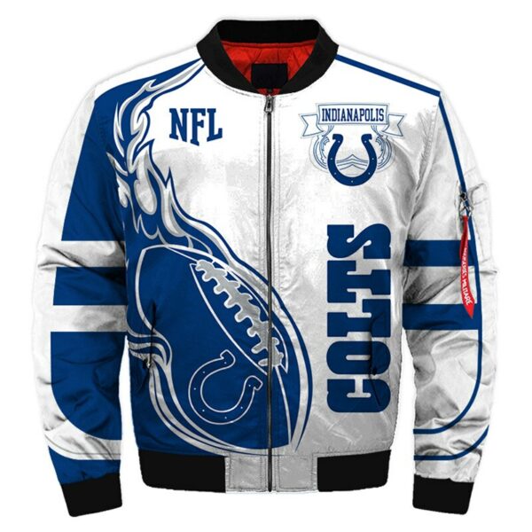 Indianapolis Colts bomber jacket winter coat gift for men
