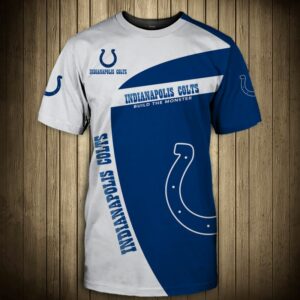 Indianapolis Colts T-shirt 3D "Build the monster" Short Sleeve