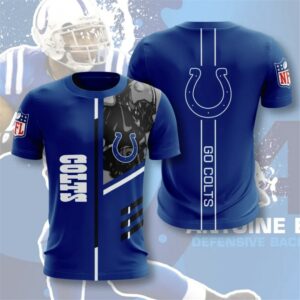 Indianapolis Colts T-shirt 3D Performance Short Sleeve