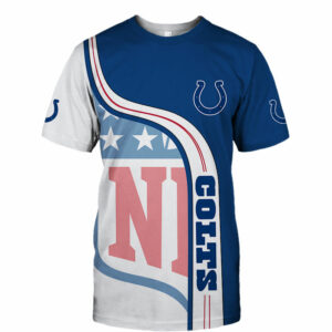Indianapolis Colts T-shirt 3D summer Short Sleeve gift for fan