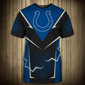 Indianapolis Colts T-shirts lightning graphic gift for men